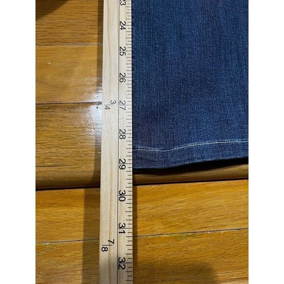 D'Mode Jeans Womens Size 9 Blue Mid Rise Straight Embellished Demin Grunge Punk - Picture 7 of 8